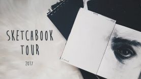 Sketchbook tour 2017 dry media with commentary ENIKO