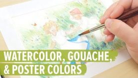 The Difference Between Watercolor Gouache amp Poster Colors