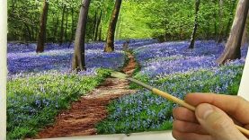 84 How To Paint Bluebells Oil Painting Tutorial