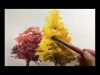 Eng sub Watercolor Tree Painting easy tutorial 2 Autumn trees 水彩画の基本〜紅葉の樹木を描くコツ