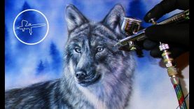 Airbrush Painting Wolves Car by Igor Amidzic
