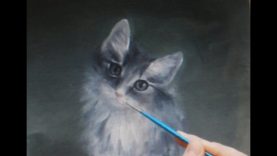 Cat Speed Painting by Olena Ivanytska