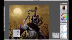 Digital Painting Process Diablo 3 Witch Doctor Gargantuan