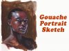 Gouache Portrait Sketch
