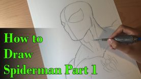 How to Draw Spiderman Comic Book Style Part 1 Pencils