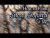 How to Paint SNOW LEOPARD FUR with Oil Paint or Acrylic Paint Painting Tutorial Oil Painting