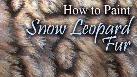 How to Paint SNOW LEOPARD FUR with Oil Paint or Acrylic Paint Painting Tutorial Oil Painting