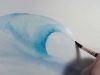 New Watercolors Painting an ocean wave