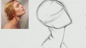 Portrait sketching iPad pro
