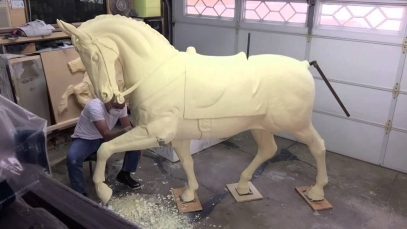 Sculpting Washington39s Horse In 2 Minutes