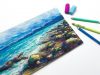 Tutorial Painting an Ocean and Rocky shore using soft Soft Pastels