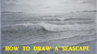 How To Draw a Seascape Waves Skies Graphite Pencil Tutorial