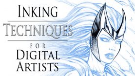 Inking Techniques for Digital Artists Shiny Surfaces