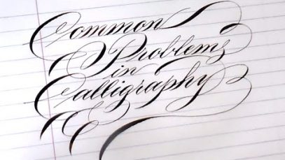 7. Pointed Pen Calligraphy 101 Common problems with nibs
