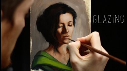 Glazing Oil painting techniques step by step demonstration