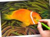 How to prevent MESSY pastel drawings Clown fish drawing