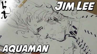 Jim Lee drawing Aquaman Underwater