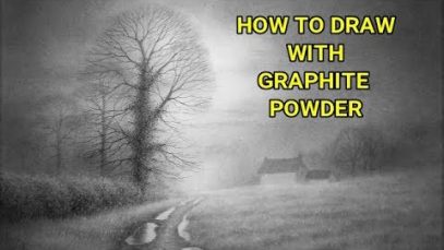 Learn How To Draw Using Graphite Powder Landscape Drawing Lessons