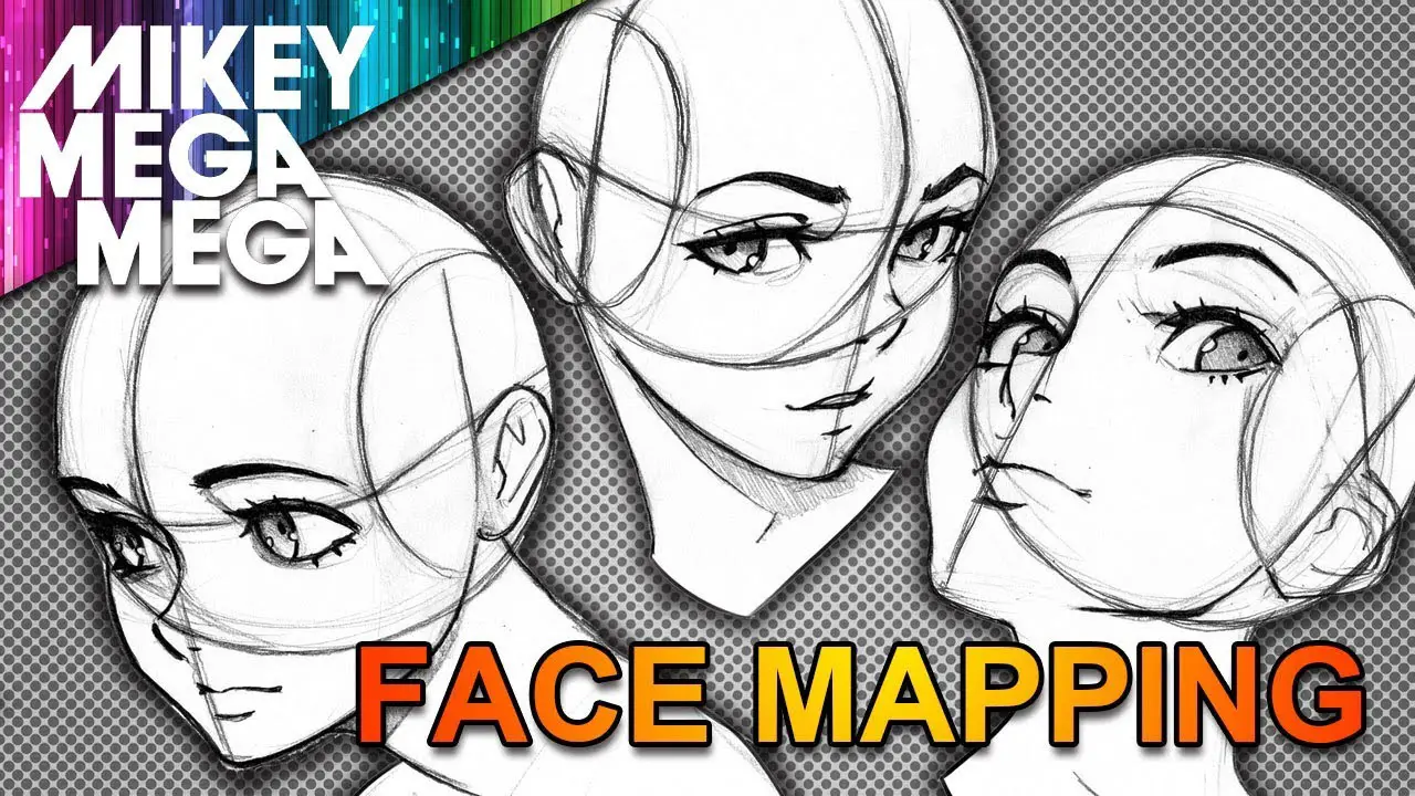 Anime head- angles | Drawings, Drawing tutorial, Face drawing