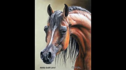Pastel Painting Demonstration Arabian Horse by Roberta quotRobyquot Baer PSA