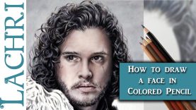 Tips for drawing a face in Colored Pencil Lachri