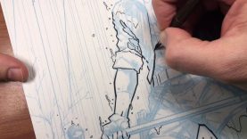 Inking Red Hood with a Hunt 102 nib. A short time lapse video