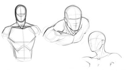 How to Draw Comics Attaching the Head to the Torso