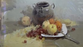 Still Life Painting in Gouache Paint 02