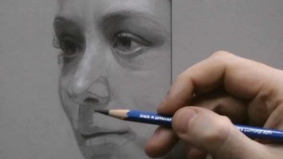 Time lapse Portrait Drawing Demonstration by David Jamieson 3