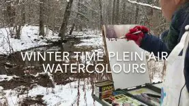 Winter weather plein air painting with Poppy Balser