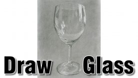 how to draw glass in pencil drawing