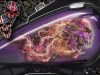 Airbrush by Wow No.877 quot Purple Skull amp Fire quot english commentary