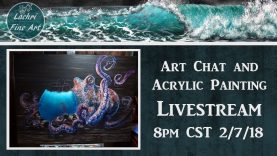 Art Chat amp Acrylic Underwater Ocean Painting Demo Livestream Lachri