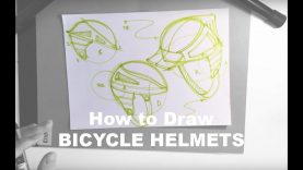Design Sketching 101 How to Draw a Composition Bicycle Helmets