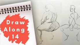 Draw Along 14 Figuary poses amp time limits