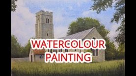 How to Paint Easy Watercolour Landscape Painting Cheap Art Supplies
