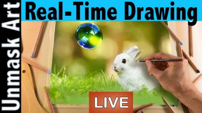 How to Color a Bunny amp Bubble with Soft Pastels Real Time Tutorial