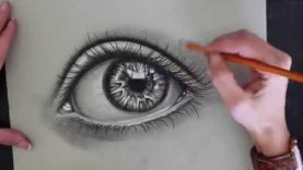 Charcoal Eye Drawing Tutorial