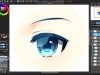 Medibang Paint Pro desktop version how to Eye color tutorial Part 8 Anime eye