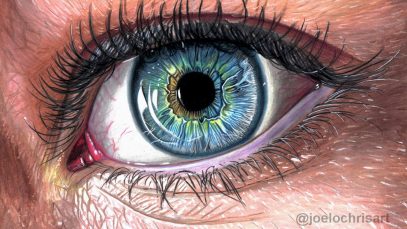 How To Draw a Realistic Eye with Colored Pencils