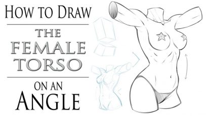 How to Draw the Female Body Torso and Hips Angled Pose