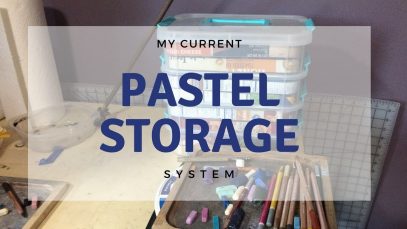 My Current DIY Soft pastel storage system
