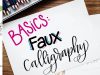 Faux Calligraphy Basics and Getting to Know Me…Why I Started Lettering