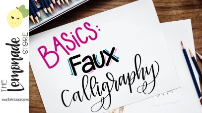 Faux Calligraphy Basics and Getting to Know Me…Why I Started Lettering