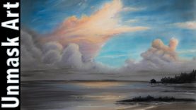 Dramatic Clouds Soft Pastel Drawing Time Lapse