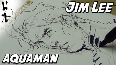 Jim Lee drawing Aquaman