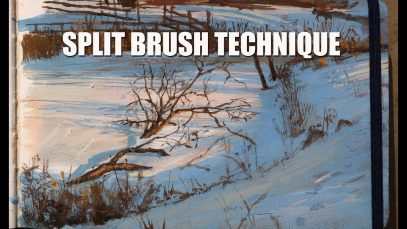 Painting with the Split Brush Technique