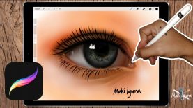 Real Eye Art Digital Sketching PROCREATE TUTORIAL iPad Pro Apple Pencil