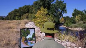 Preview Plein Air Painting Workshop in Pastel Winding River with Aaron Schuerr