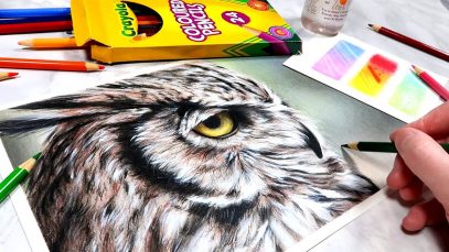 DRAWING WITH CRAYOLA PENCILS Create EPIC Art with CHEAP Supplies